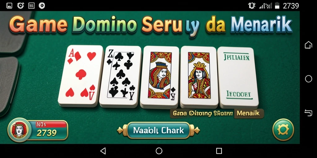 Screenshot gameplay domino yang menarik dan interaktif.