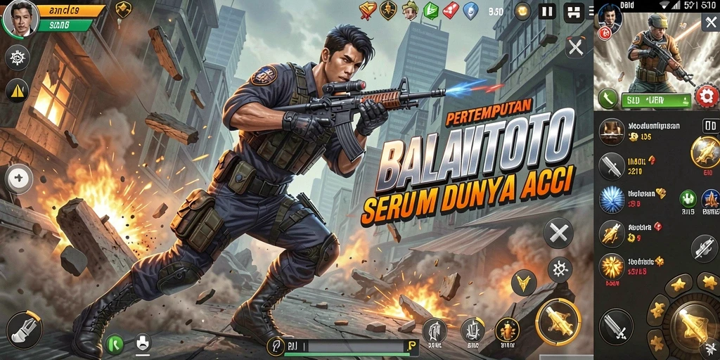 Screenshot BALAITOTO menampilkan aksi pertempuran yang seru dan mendebarkan.