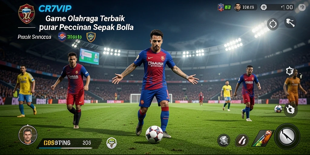 Tampilan menarik gameplay CR7VIP yang penuh aksi di lapangan.