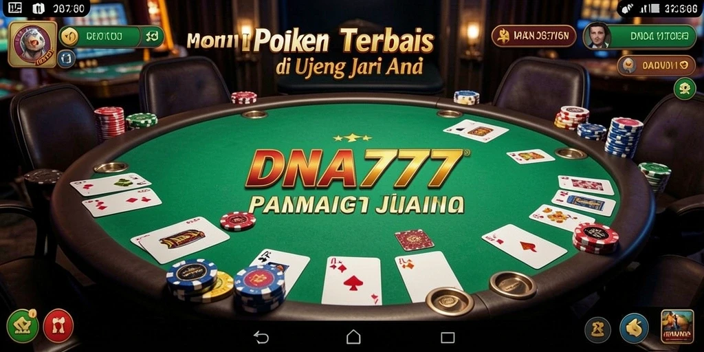 Tampilan gameplay poker yang mendebarkan di DNA777.