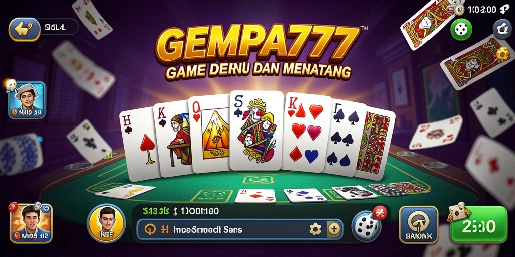 Screenshot gameplay GEMPA777 yang menunjukkan momen seru dalam permainan domino.