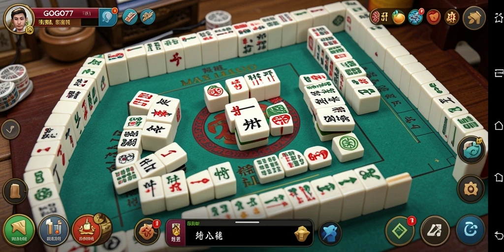 Tampilan gameplay menarik dari GOGO77 yang penuh tantangan Mahjong.