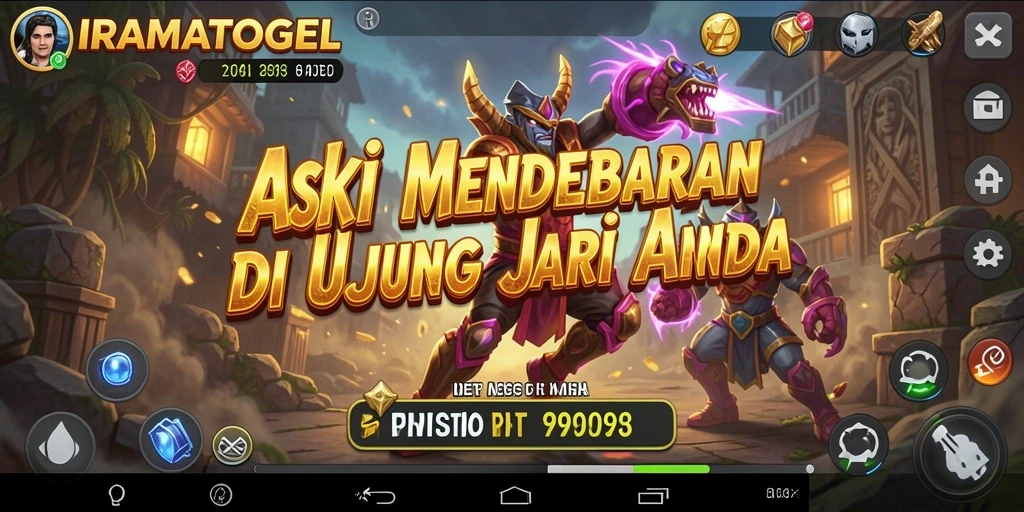 Tampilan seru dan mendebarkan dari gameplay IRAMATOGEL.