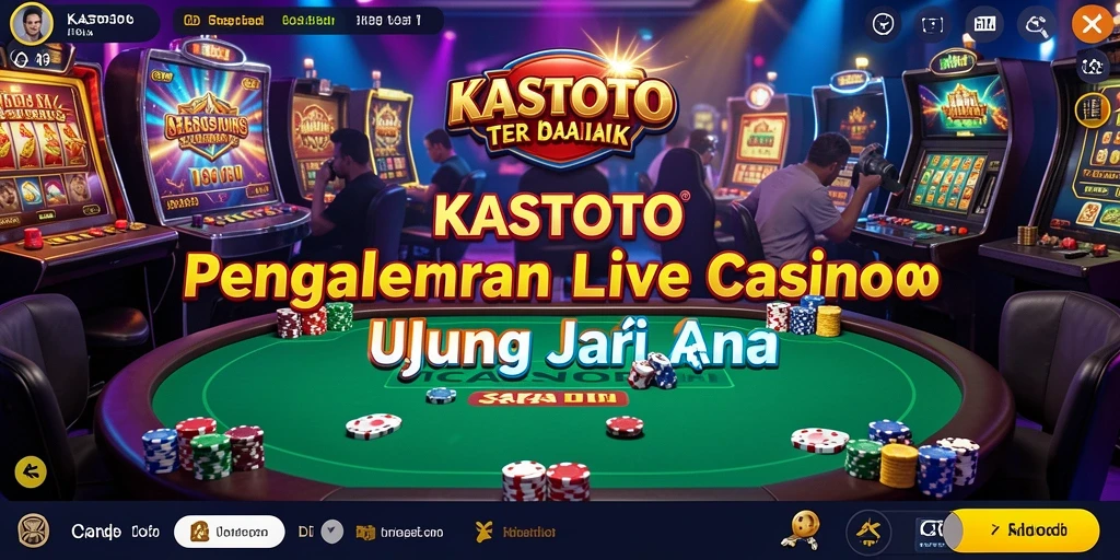 Tampilan gameplay menarik dan interaktif dari KASTOTO Live Casino.