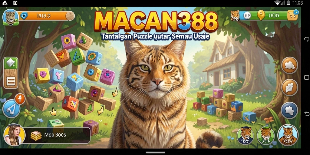 Tampilan gameplay mendebarkan dari MACAN388 dengan berbagai tantangan puzzle.