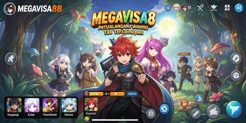 Gameplay seru dan penuh warna dalam MEGAVISA88.