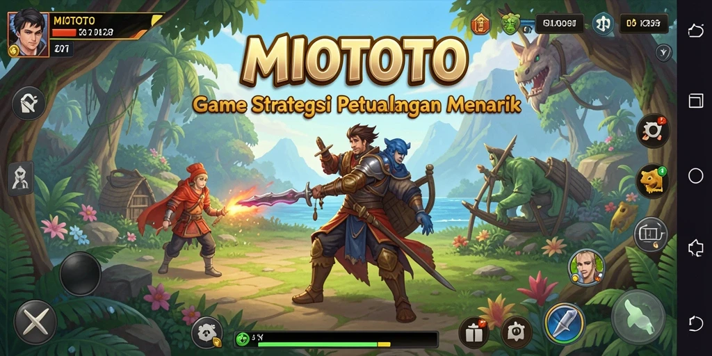 Tampilan gameplay yang menarik dari MIOTOTO dengan aksi strategi.