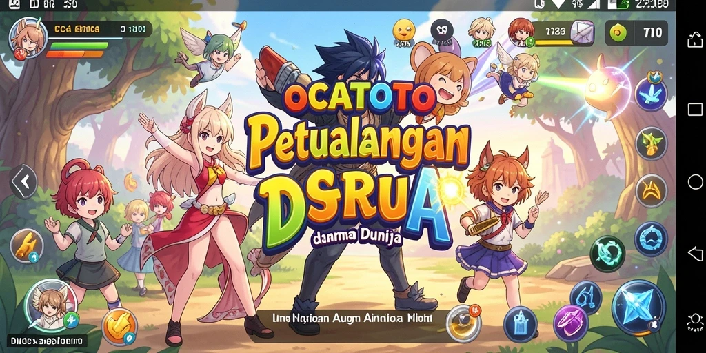 Screenshot OCATOTO menunjukkan aksi seru karakter anime dalam pertempuran.