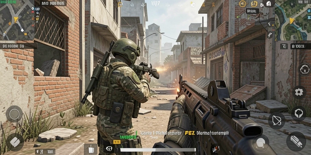 Tampilan gameplay menarik dan mendebarkan dari WG87 yang penuh aksi.