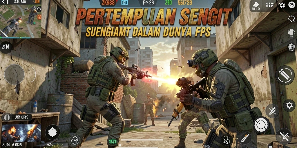 Tampilan gameplay seru dari ZK988 dengan aksi tembak-menembak yang dinamis.